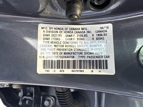 2016 Honda Civic EX-L
