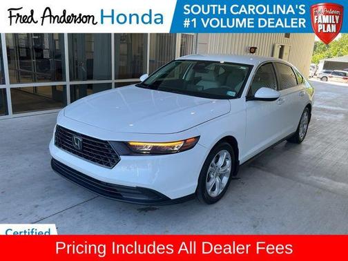 Platinum White 2024 Honda Accord LX 1.5T