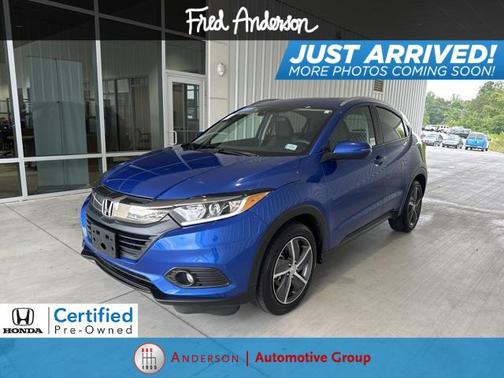 Aegean Blue Metallic 2021 Honda HR-V EX