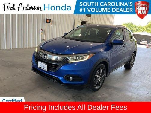 Aegean Blue Metallic 2021 Honda HR-V EX