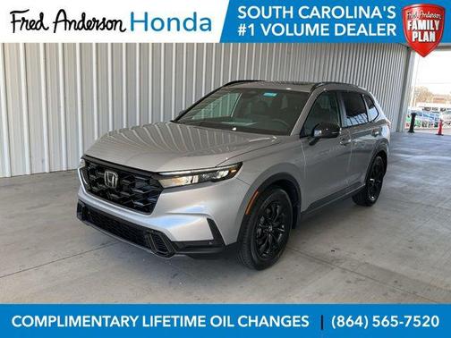 Solar Silver Metallic 2026 Honda CR-V Hybrid Sport-L FWD