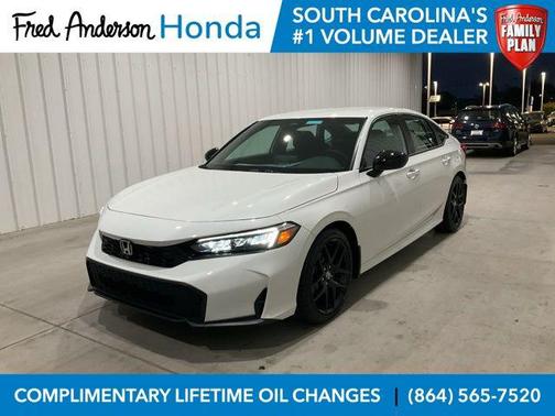 Platinum White Pearl 2026 Honda Civic Sport