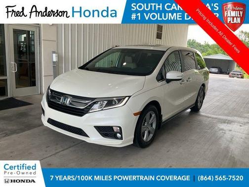 White Diamond Pearl 2019 Honda Odyssey EX-L