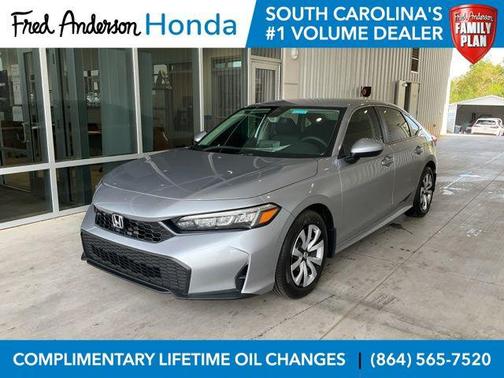 Solar Silver Metallic 2026 Honda Civic LX