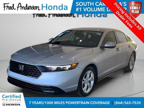 Silver Metallic 2025 Honda Accord LX 1.5T