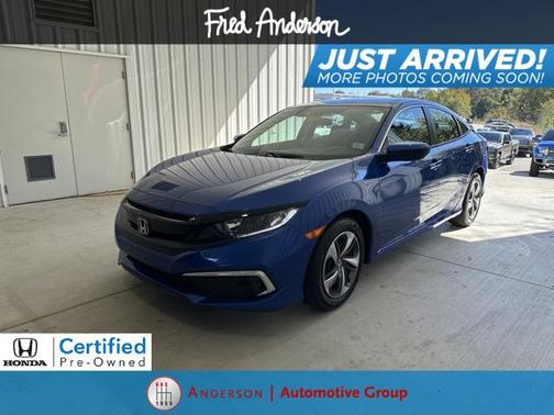 Blue 2021 Honda Civic LX