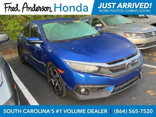 Cosmic Blue Metallic 2016 Honda Civic Touring