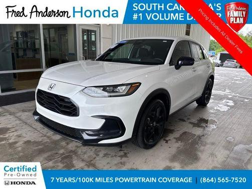 Platinum White 2024 Honda HR-V 2WD Sport