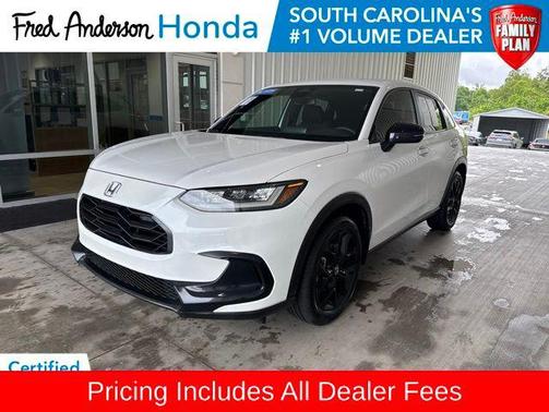 Platinum White 2024 Honda HR-V 2WD Sport
