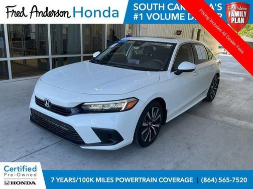 Platinum White 2024 Honda Civic EX