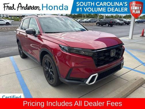 Radiant Red Metallic 2025 Honda CR-V Hybrid Sport Touring AWD
