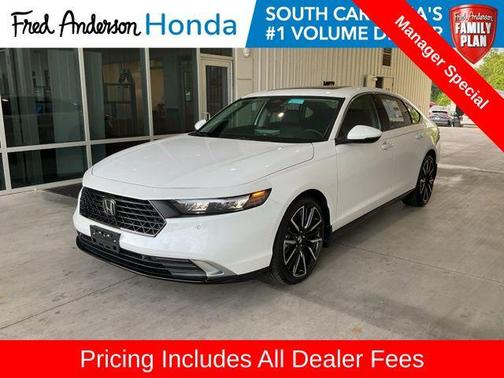 Platinum White Pearl 2026 Honda Accord Hybrid Touring