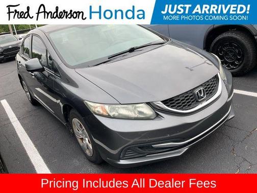 Alabaster Silver Metallic 2013 Honda Civic LX