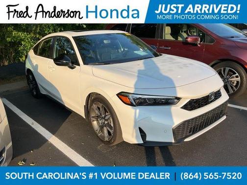 Platinum White 2026 Honda Civic Hybrid Sport Touring