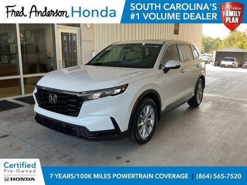 Platinum White 2025 Honda CR-V EX AWD