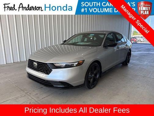 Solar Silver Metallic 2026 Honda Accord Hybrid Sport-L