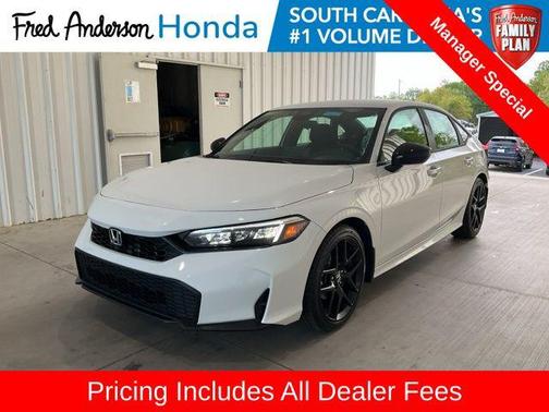 Platinum White Pearl 2026 Honda Civic Sport