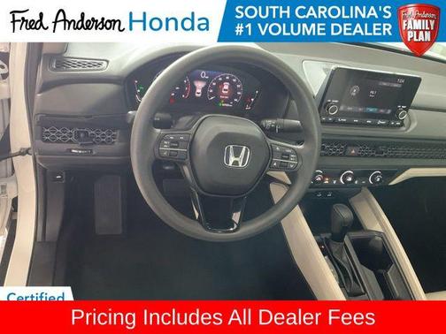 Platinum White Pearl 2025 Honda Accord LX 1.5T