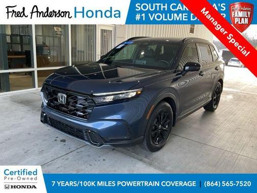 Blue Metallic 2026 Honda CR-V Hybrid Sport-L FWD