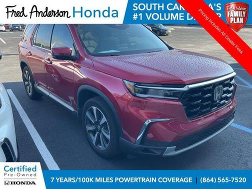 Radiant Red 2025 Honda Pilot Touring 8-Passenger