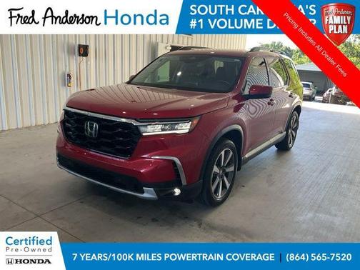 Radiant Red 2025 Honda Pilot Touring 8-Passenger