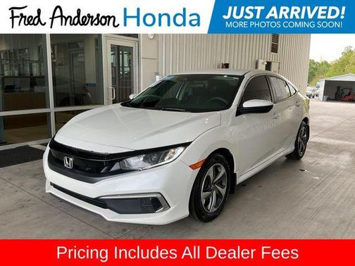 Platinum White Pearl 2020 Honda Civic LX
