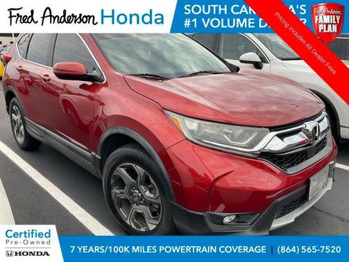Burgundy 2017 Honda CR-V EX