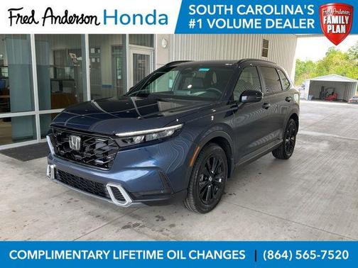 Canyon River Blue Metallic 2026 Honda CR-V Hybrid Sport Touring AWD