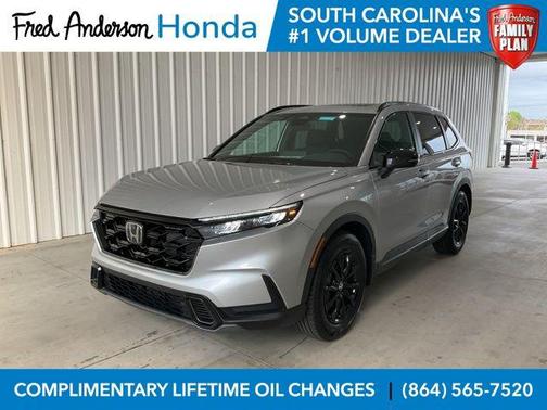 Solar Silver Metallic 2026 Honda CR-V Hybrid Sport FWD