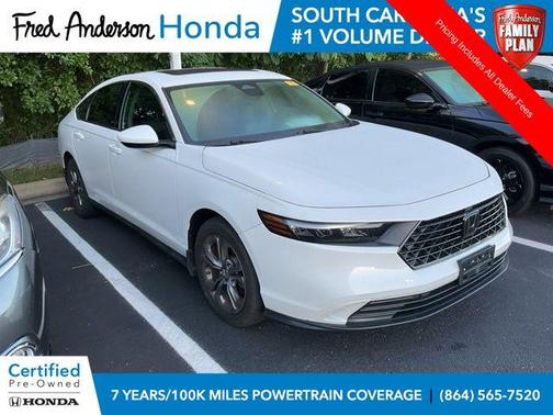 Platinum White Pearl 2023 Honda Accord EX