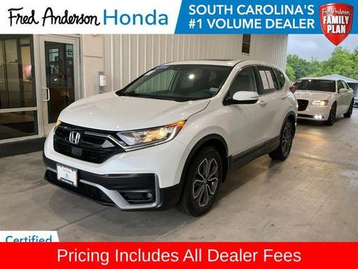 Platinum White 2021 Honda CR-V 2WD EX