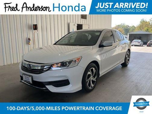 White Orchid Pearl 2017 Honda Accord LX
