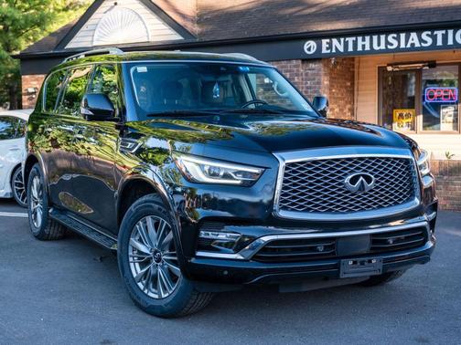 Black Obsidian 2021 INFINITI QX80 Luxe