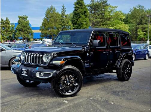 Black Clearcoat 2024 Jeep Wrangler 4xe Sport S