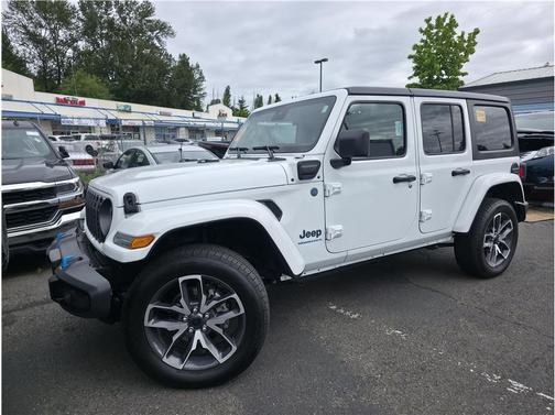 Bright White Clearcoat 2024 Jeep Wrangler 4xe Sport S