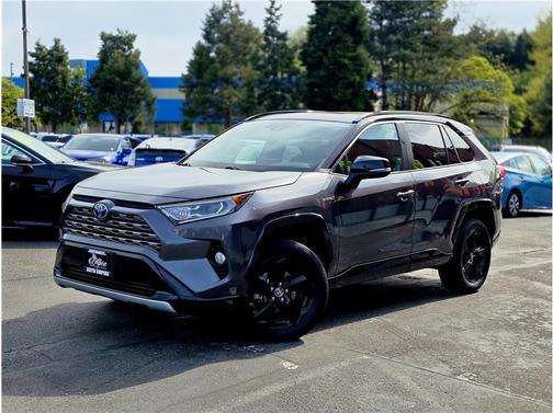 Magnetic Gray Metallic w/Black Roof 2019 Toyota RAV4 Hybrid SE