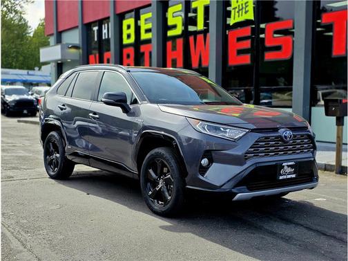 Magnetic Gray Metallic w/Black Roof 2019 Toyota RAV4 Hybrid SE