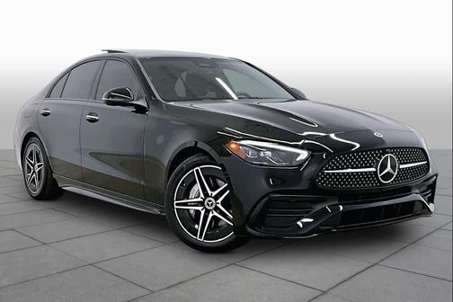 Black 2025 Mercedes-Benz C-Class C 300