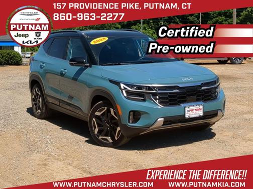 Pluton Blue/Black Roof 2024 Kia Seltos SX Turbo
