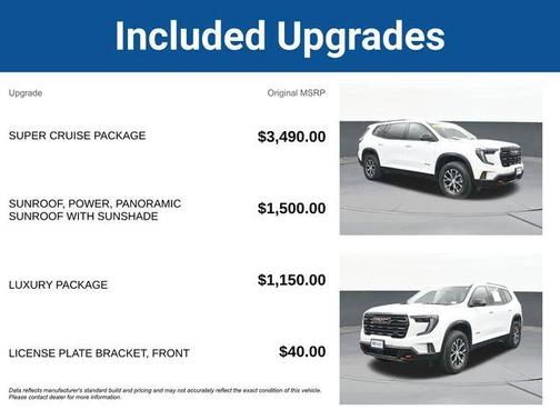 Summit White 2024 GMC Acadia AT4