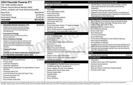 2024 Chevrolet Traverse Z71