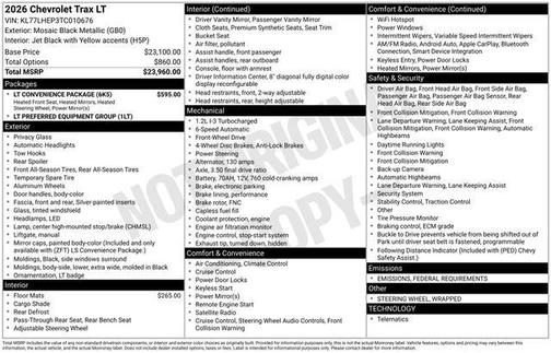2026 Chevrolet Trax LT