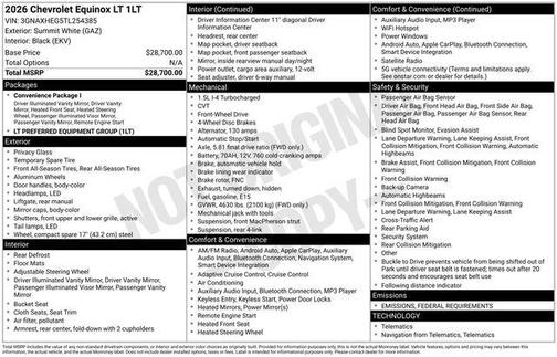 2026 Chevrolet Equinox LT