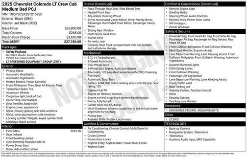 2025 Chevrolet Colorado LT