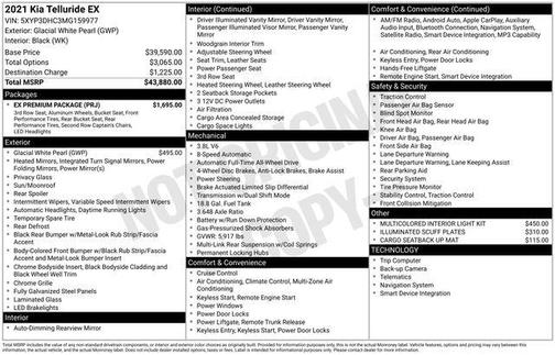 2021 Kia Telluride EX