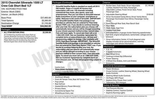 2015 Chevrolet Silverado 1500 LT