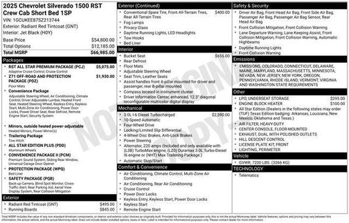 2025 Chevrolet Silverado 1500 RST