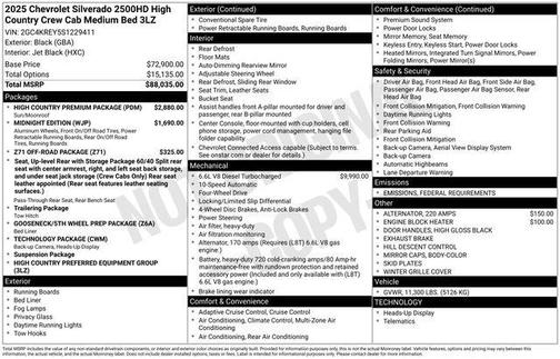 2025 Chevrolet Silverado 2500 High Country