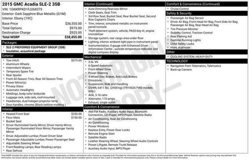2015 GMC Acadia SLE-2