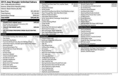 2013 Jeep Wrangler Unlimited Sahara